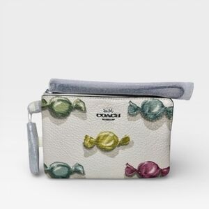NWT Coach Multicolor Candy Pattern Wristlet